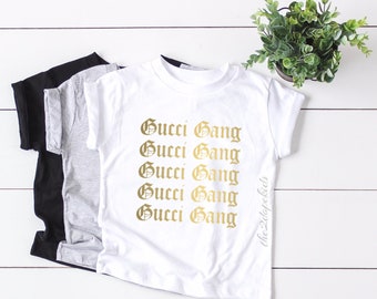 Gucci Gang Shirt , Unisex , Streetwear , Toddler Kids Clothes , Trendy Clothes , Hipster Tshirt , Kids Summer Clothes , Fast Shipping